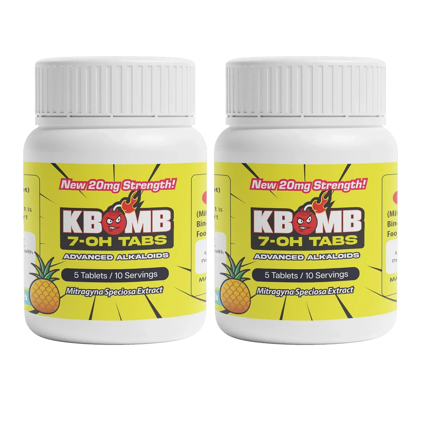 7-OH Kratom Tablets (20mg) - KBomb Kratom