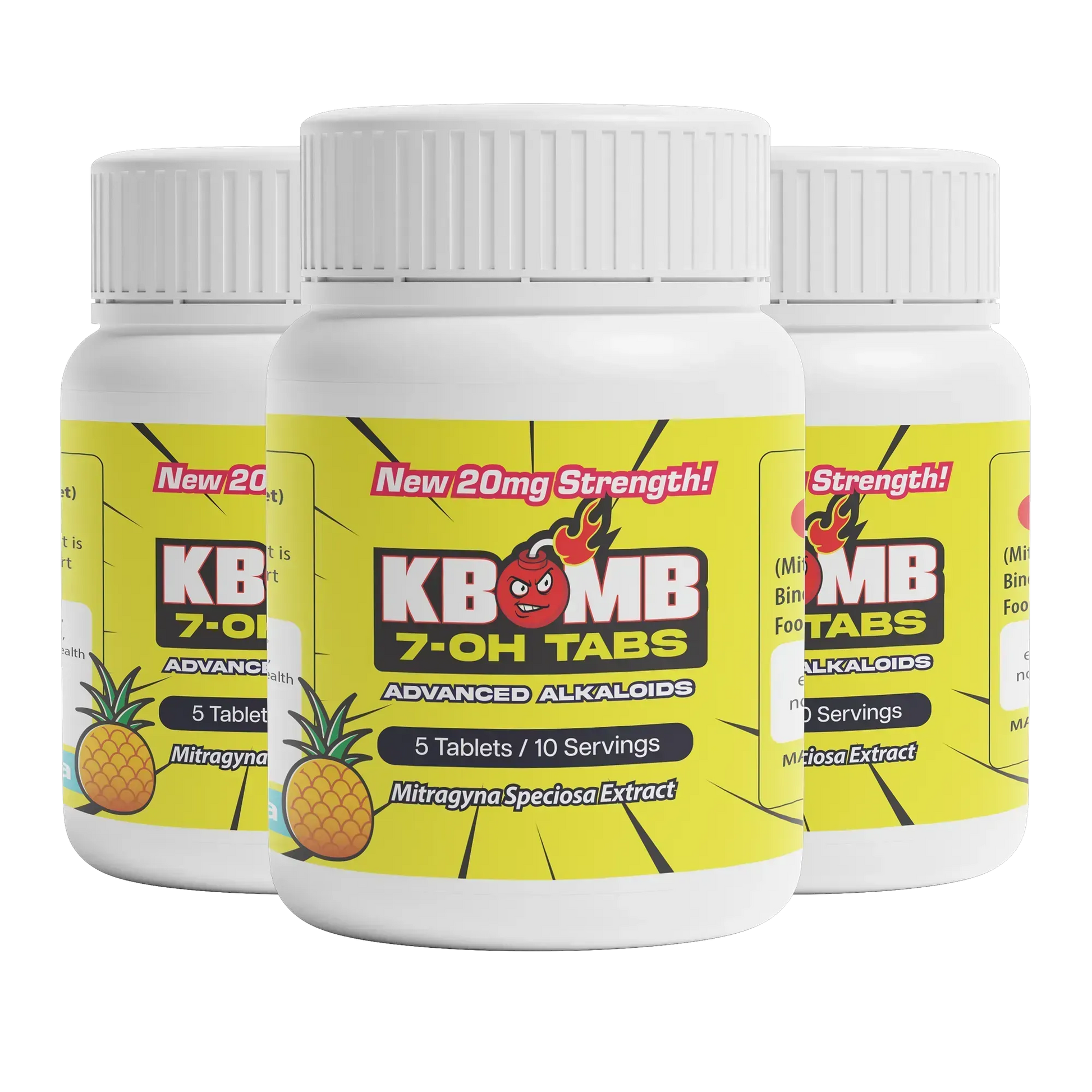 7-OH Kratom Tablets (20mg) - KBomb Kratom