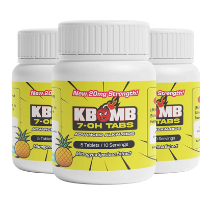 7-OH Kratom Tablets (20mg) - KBomb Kratom